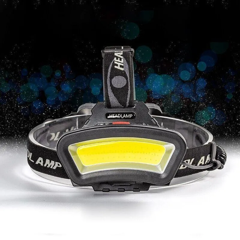 100000Lm USB Rechargeable COB LED Headlamp Torch for Work