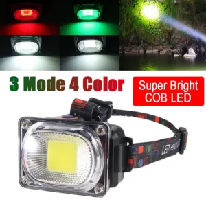 150000LM COB LED Headlamp Rechargeable Head Light Flashlight Torch Lamp Camping