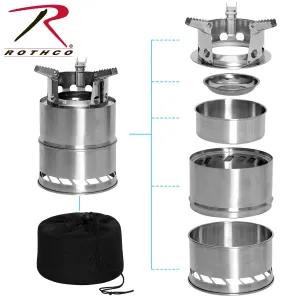 1519 ROTHCO STAINLESS STEEL CAMPING STOVE