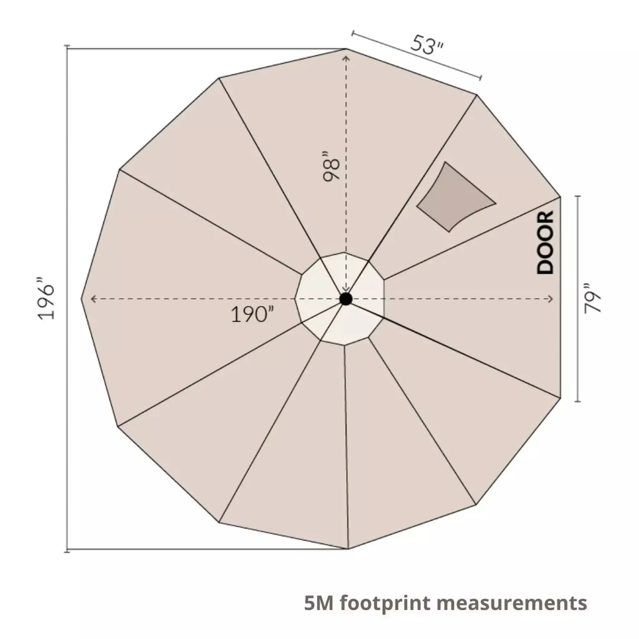 16' (5M) Bell Tent Tarp