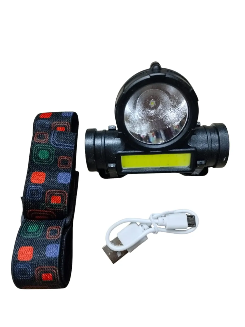2 108 USB LED COB Model: Lamp Battery, in Charge Built-in with – 3W Torch Waterproof &amp; 1 Secure delivery High-demand products Headlight –