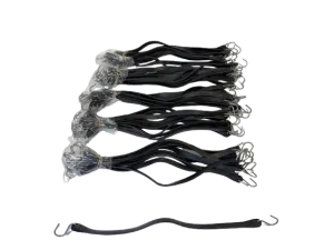 21" Natural Rubber Tarp Straps Bungees - 50 Pack