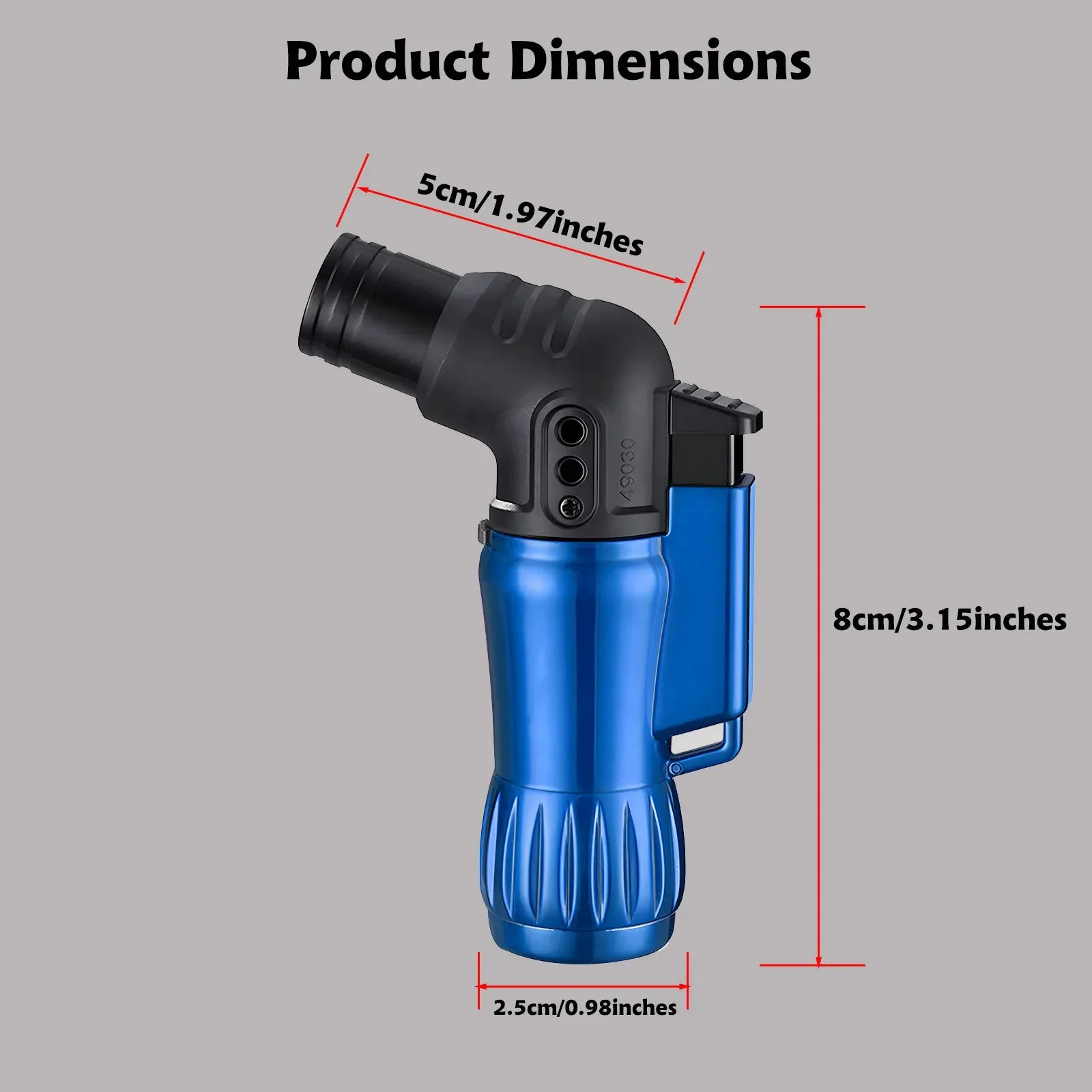2pcs/Set Triple Jet Flame Torch Lighter Bend Head Design Refillable Butane Gas, Jet 3 Flame Windproof (Without Butane)
