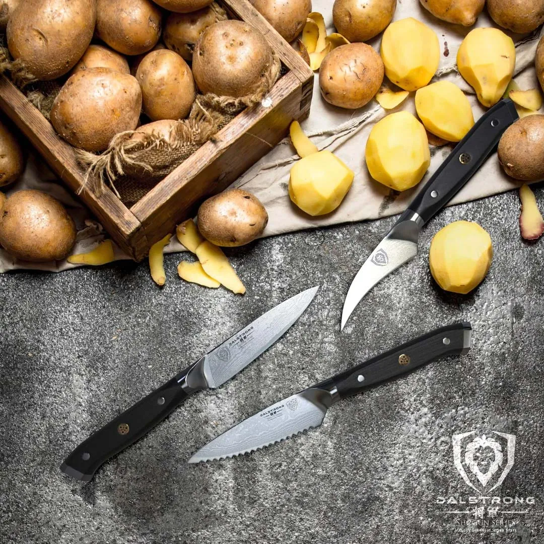 3 Piece Paring Knife Set | Shogun Series | ELITE | Dalstrong ©