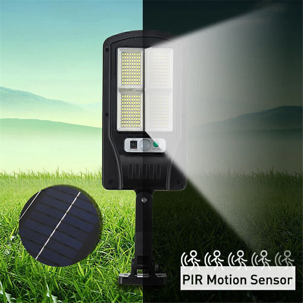 320 LED Solar Street Light Lamp Motion Sensor Flood Lights Remote Garden Yard AU