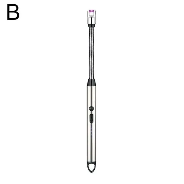 360° LED Electric Arc Lighter: USB Rechargeable, Windproof, Flameless Plasma Ignition for BBQ, Candles, Stoves