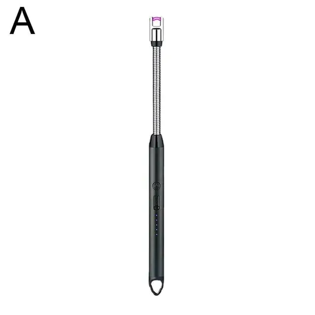 360° LED Electric Arc Lighter: USB Rechargeable, Windproof, Flameless Plasma Ignition for BBQ, Candles, Stoves