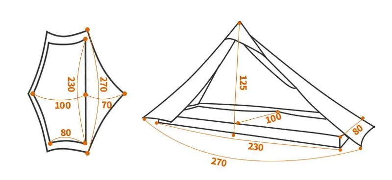 3F UL LanShan 1 Ultralight Tent (3 Season)