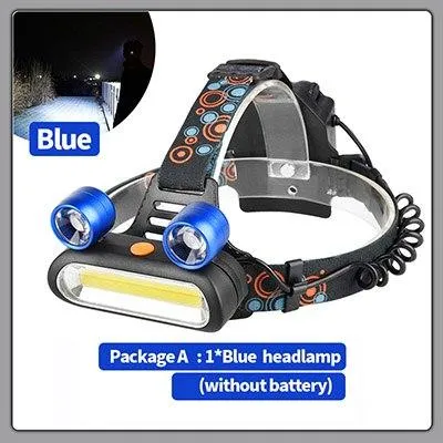 4-Mode XQ-168 COB LED Headlight USB Charger Head Torch Camping Fishing Hiking Night Riding Flashlight 18650 Battery 0727