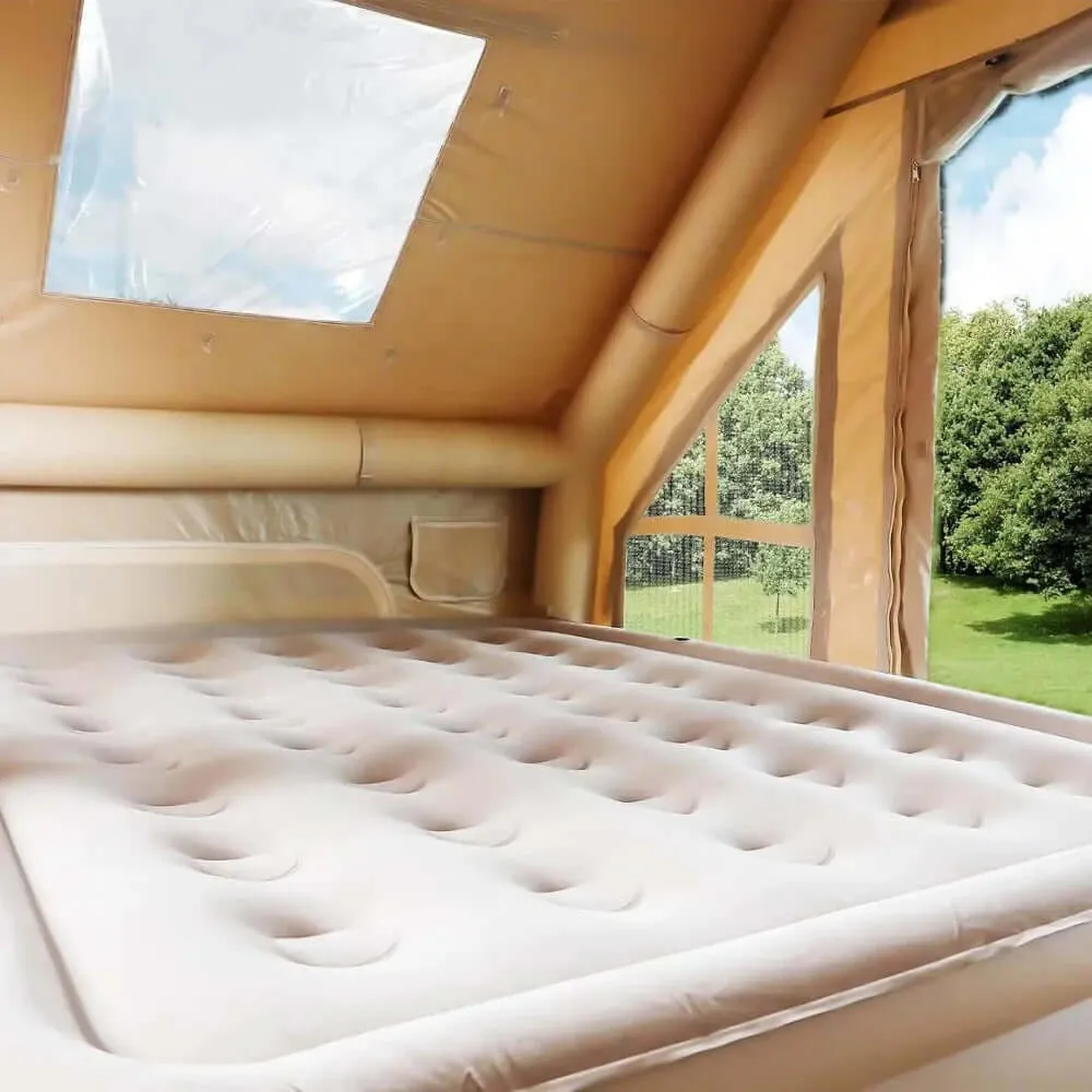 4-Person Inflatable Cabin Tent with Stove Jack