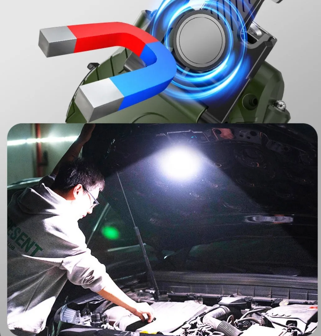 60000lm LED COB Hat Clip Headlamp Portable Mini Camping Head Light Multifunctional Dual Light Source Key Light Work Light Magnetic Light