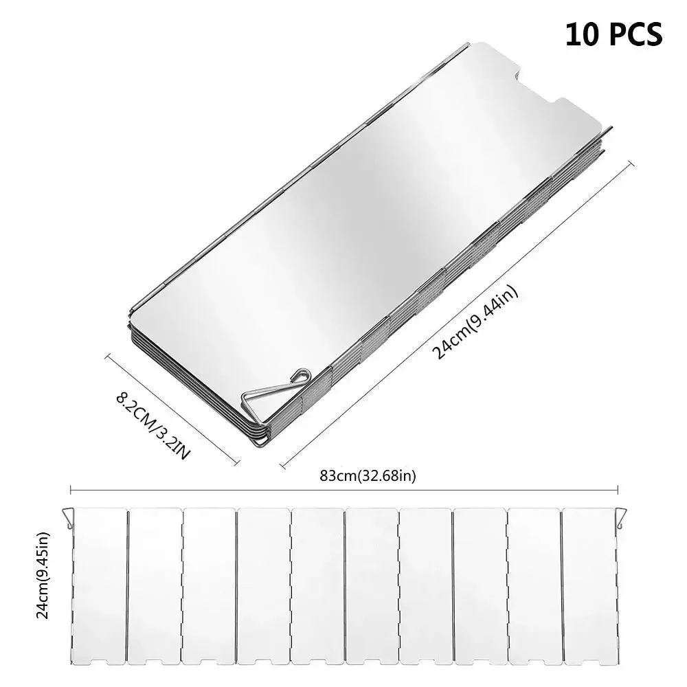8/9/10/12/14/16 Plates Gas Stove Wind Shield Outdoor Camping