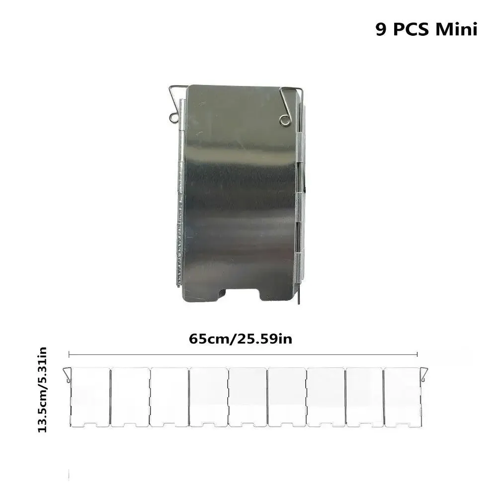 8/9/10/12/14/16 Plates Gas Stove Wind Shield Outdoor Camping