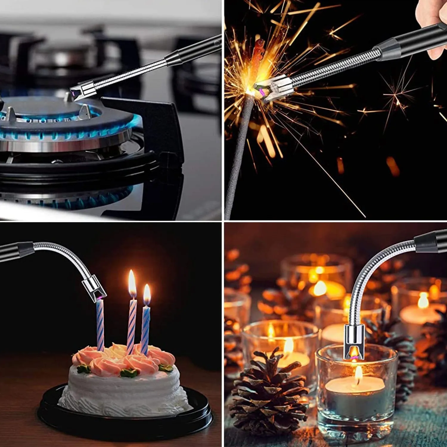 Act quickly Plasma Flameless Rechargeable USB Lighter Smoking Electric Flexible IoT-powered Long Arc Electronic Lighters Windproof