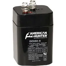American Hunter DE650S 6V 5AH Rechargeable Battery