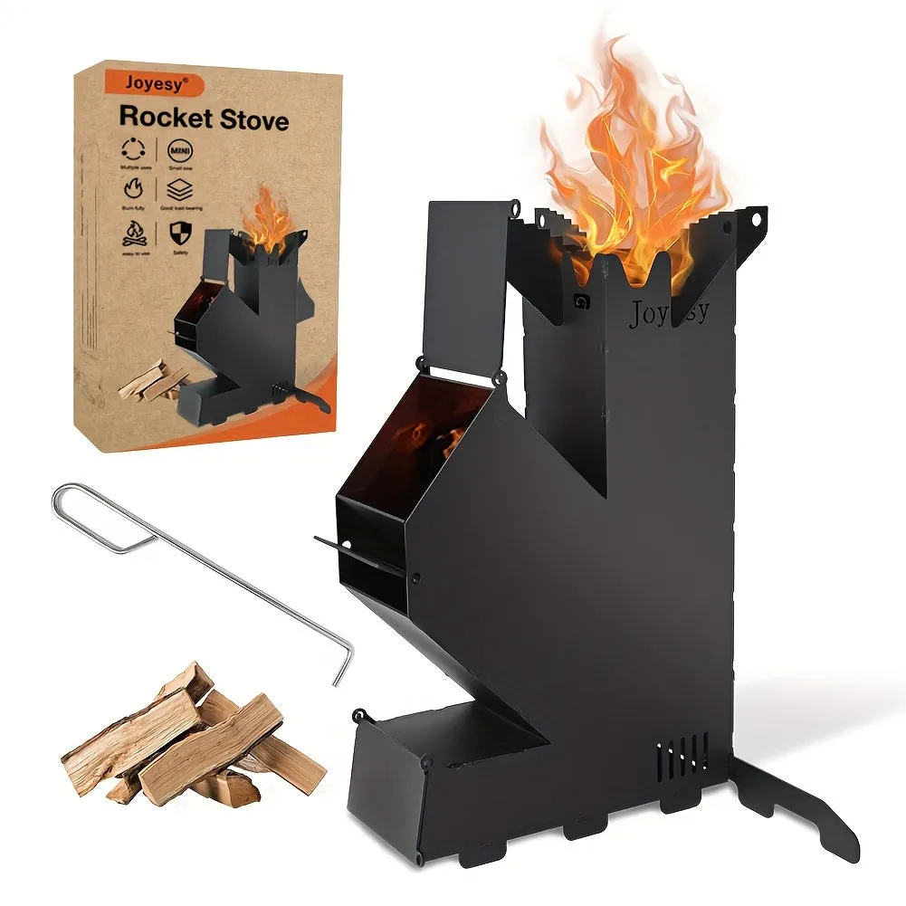 and Stoves Backpacking, - 1pc Efficient Hiking Compact, Lightweight, Best-in-class Cooking, for Emergency Fuel Multi-Functional Rocket Durable, - Customer-approved and Camping Preparedness Portable Outdoor Windproof Stove