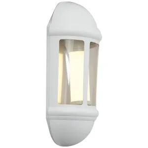 Ansell ALHLLED/WH Latina LED Half Lantern - White