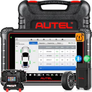 Autel Scanner MaxiCOM MK900-TS, 2025 MK900-TS Level-up of MK900BT/ MX900/ MK808TS, Bidirectional Diagnostic Scan Tool, No-IP Limited Ver. of MX900TS, 40  Service, All System Diagnose, WiFi Print, FCA