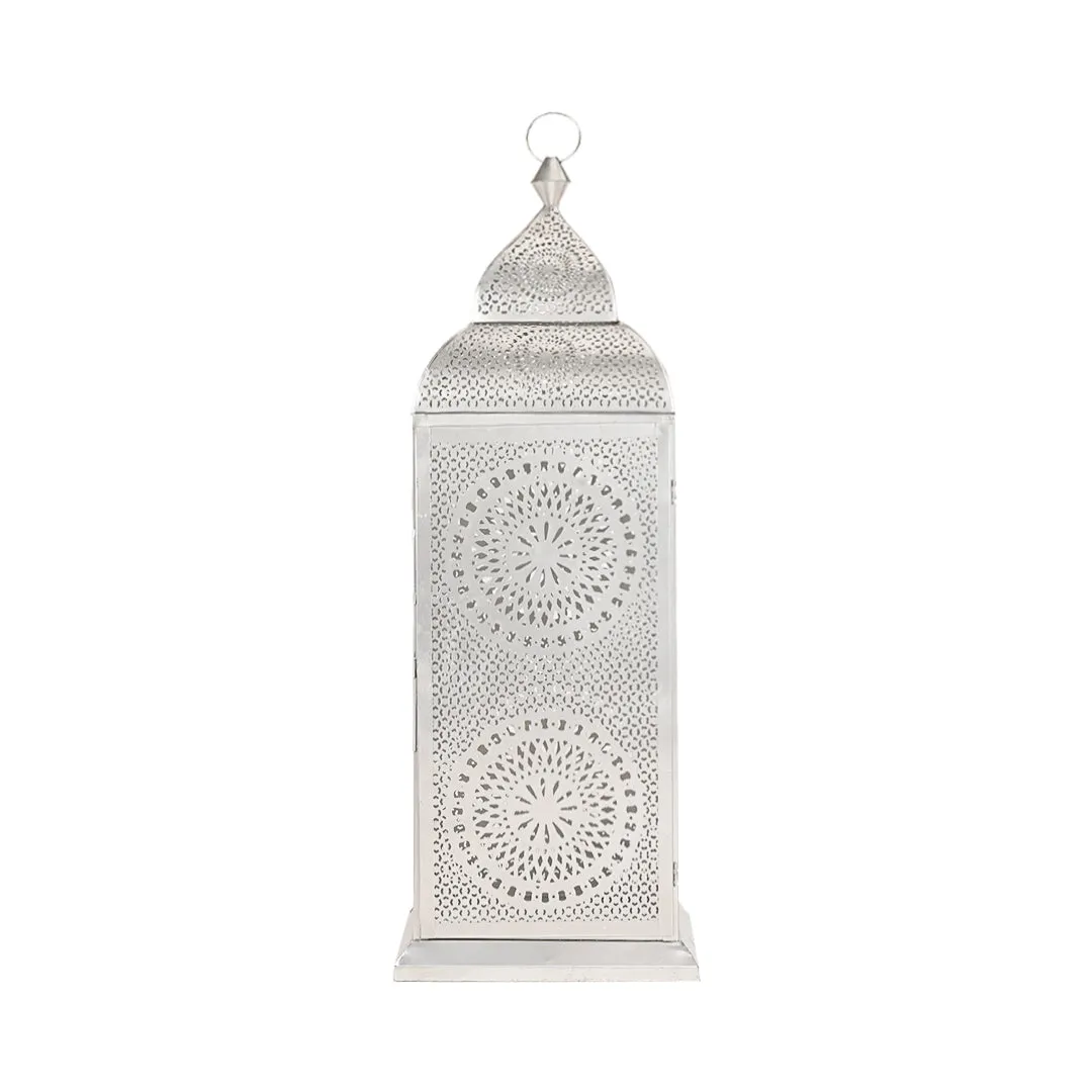 Authentic Handmade Chakra Lantern - Silver