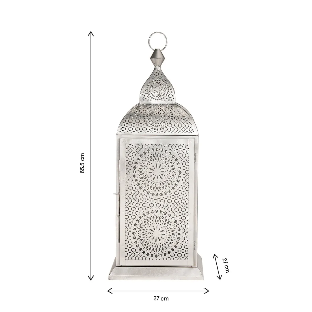 Authentic Handmade Chakra Lantern - Silver