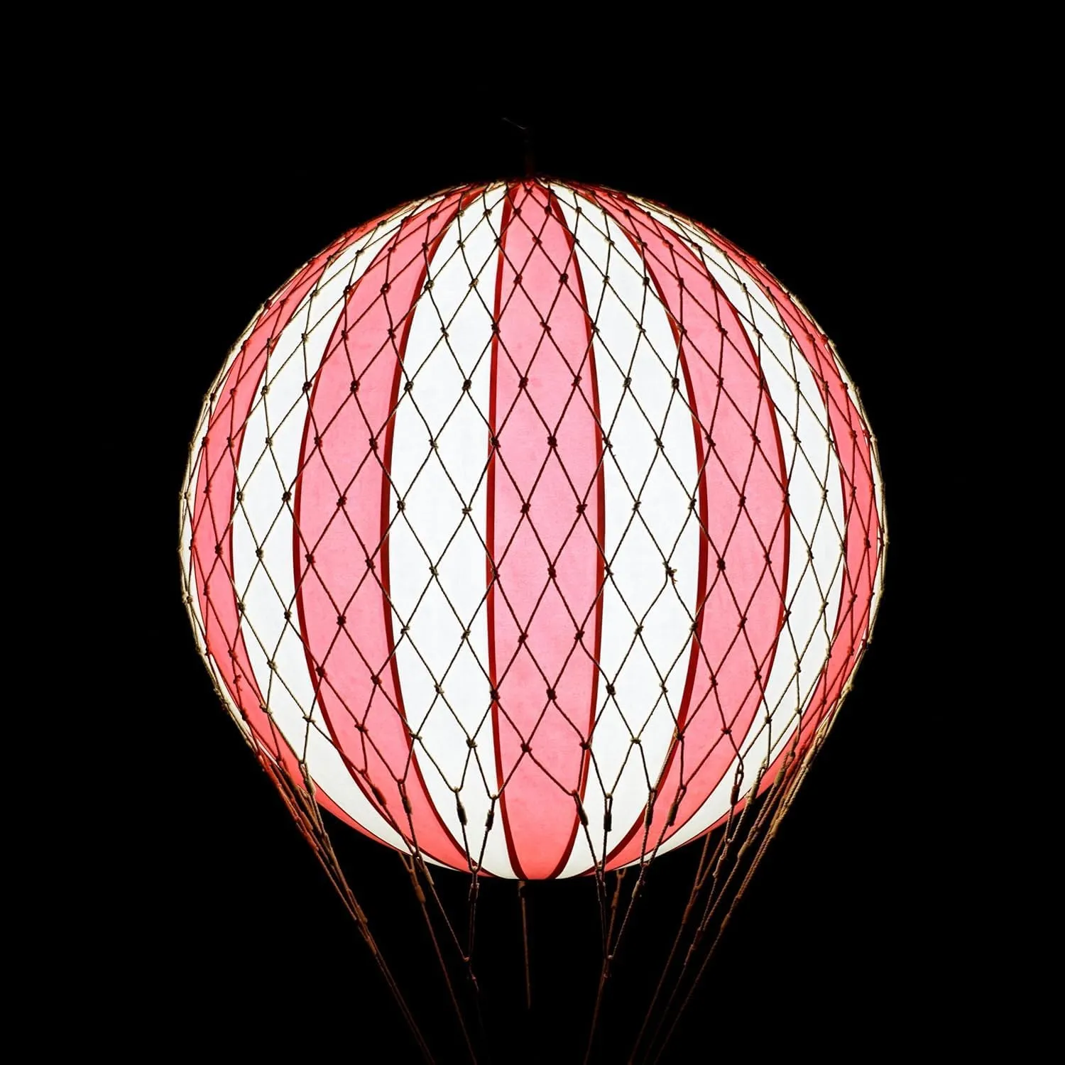 Authentic Models LED Hot Air Balloon Lanterns: Magical Night Sky Decor | Hot Air Balloon Decor | LED Lantern Decor for Enchanting Evenings | Remote Control Included - Travels Light LED, True Red