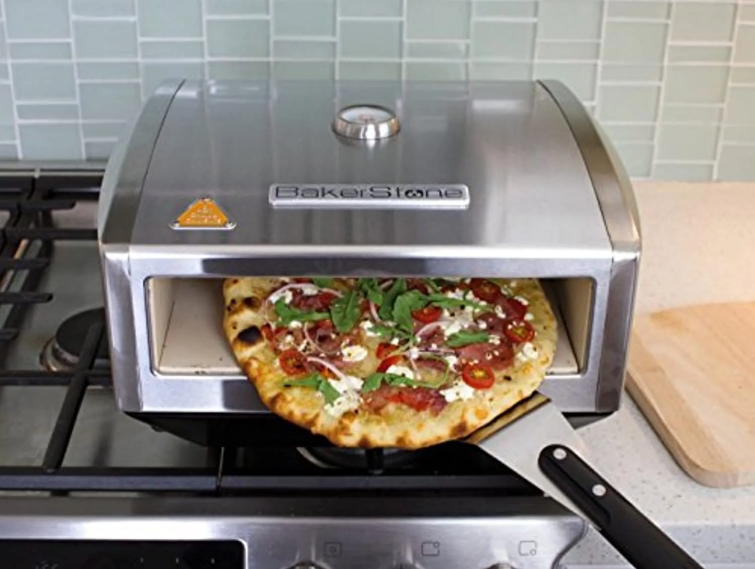BakerStone Pizza Box, Gas Stove Top Oven (Stainless Steel)
