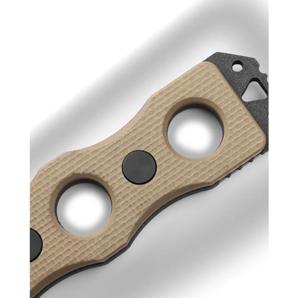 Benchmade 185SBK-1 Thompson SOCP Fixed Blade Tan Serrated