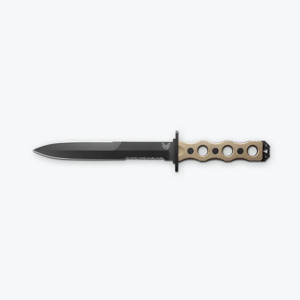 Benchmade 185SBK-1 Thompson SOCP Fixed Blade Tan Serrated