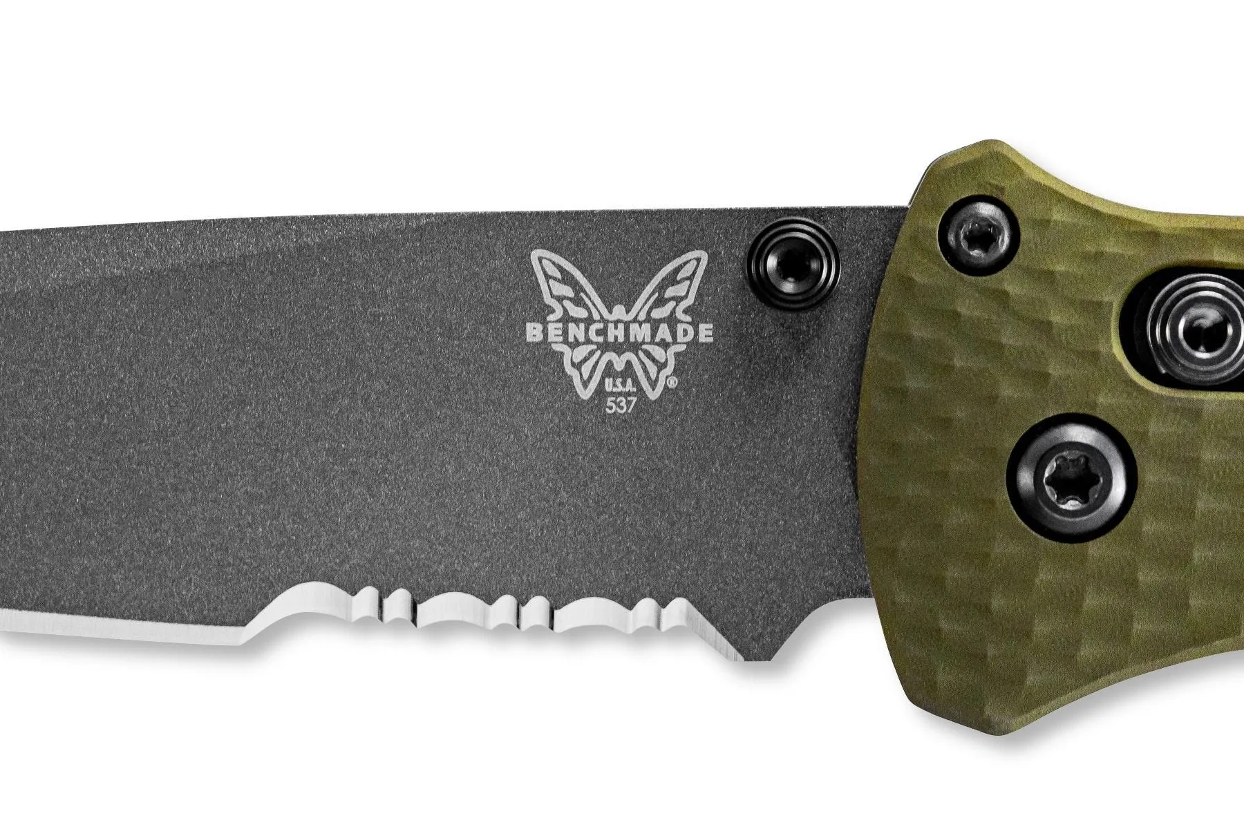Benchmade Black Class Bailout Axis Serrated Tanto Grey Coated 537SGY-1 Knife