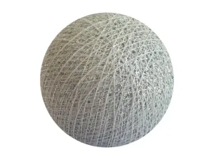 Bindi Cotton Ball Lantern Silver