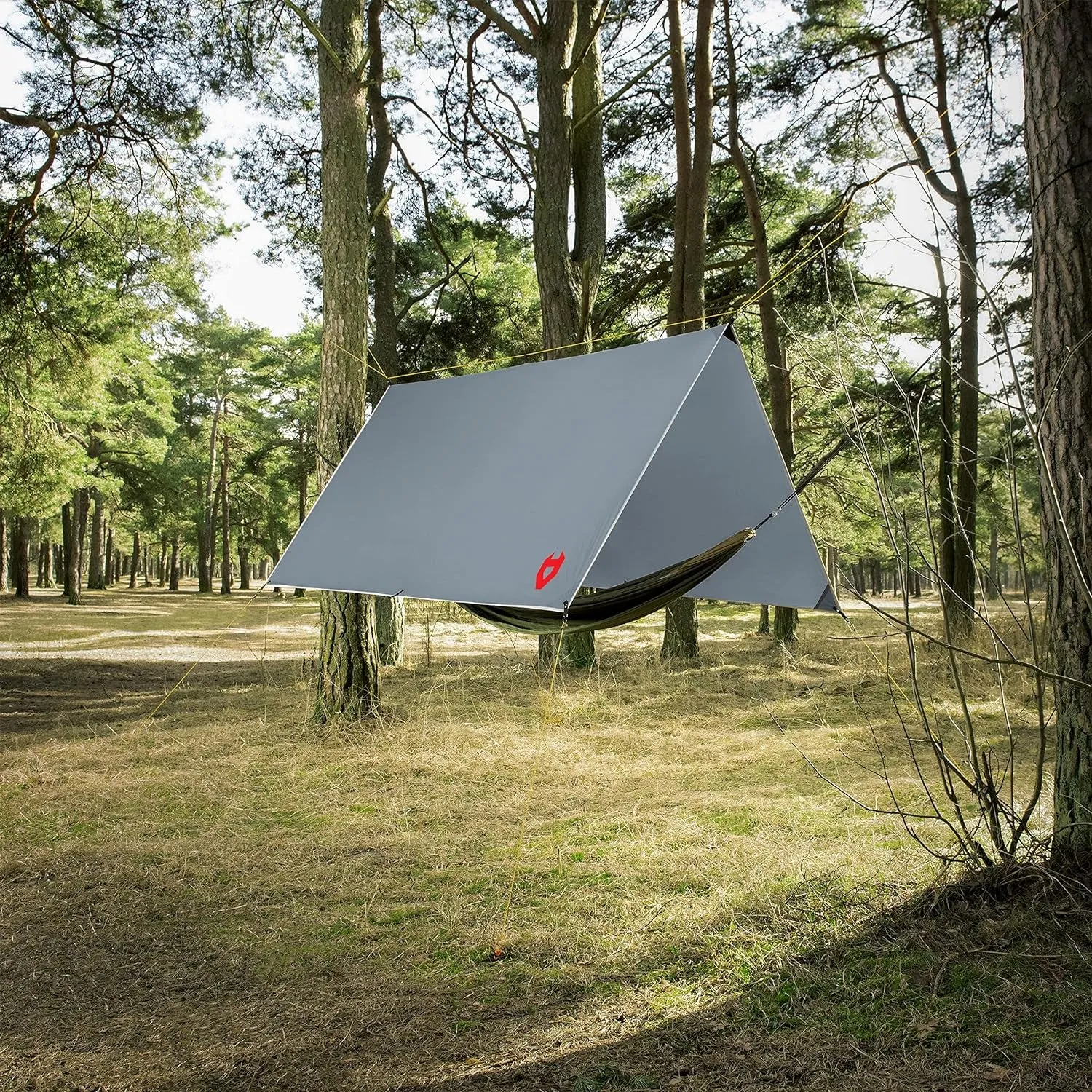 Bracelet or Makes Waterproof; Flash sale Backpacking Tarp Shelter; in Rain Camping Great Hammock Rich selection Lightweight Multiple 100% Colors, Comes 10X10 a Survival Grey Survival Included; Tarp; Fly