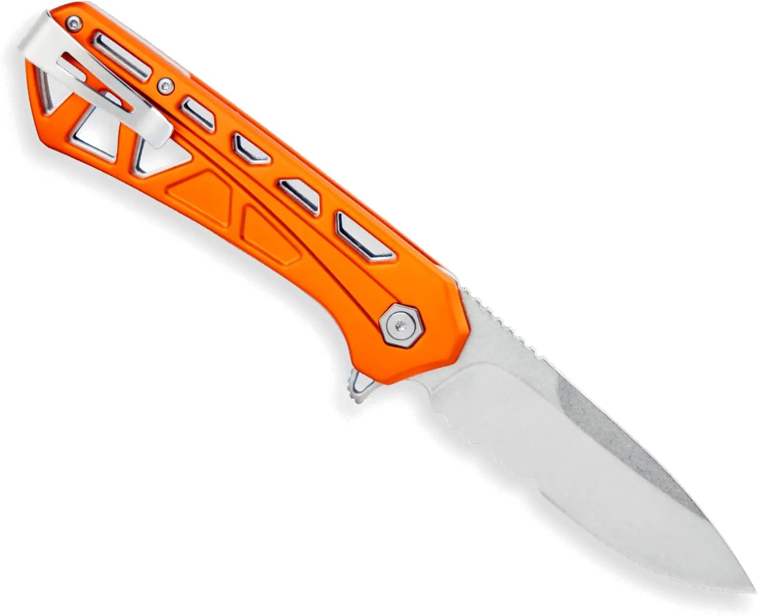 Buck Knives 812 Trace Partially-Serrated Pocket Knife, Orange