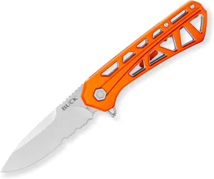 Buck Knives 812 Trace Partially-Serrated Pocket Knife, Orange