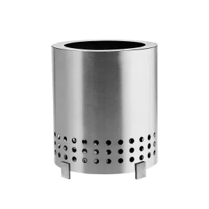 CALANDIS® Desktop Fire Pit with Bracket Fireplace Personal Home Party Patio Desk Stove Silver | 1 Tabletop Fire Pit