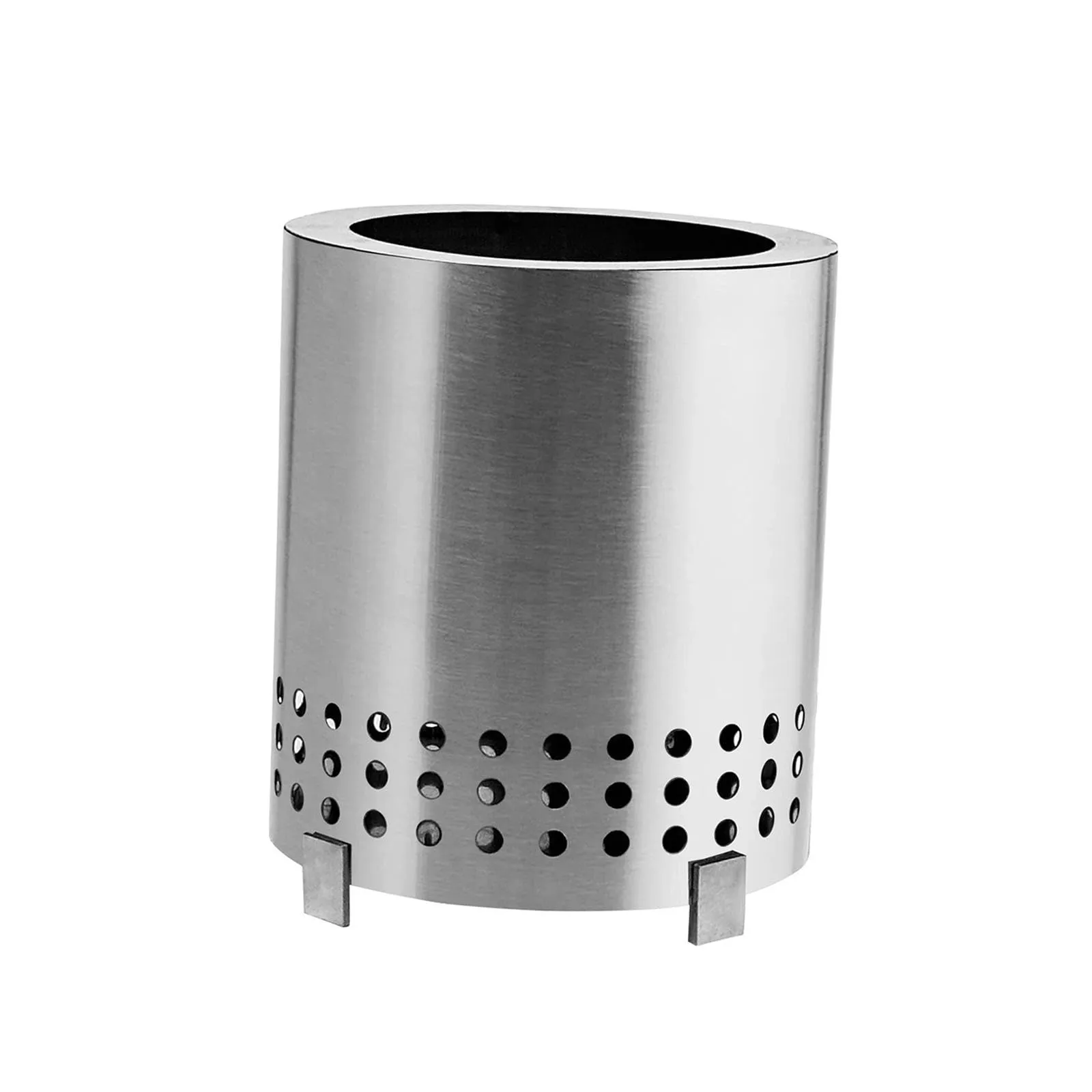 CALANDIS® Desktop Fire Pit with Bracket Fireplace Personal Home Party Patio Desk Stove Silver | 1 Tabletop Fire Pit