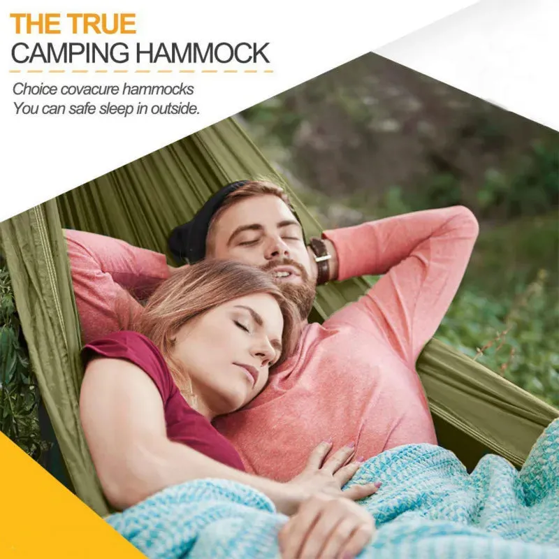 Camping Hammock with Mosquito Net&Rainfly Tent Tarp & Tree Straps,Portable Nylon Hammock Tent for Camping Hiking Backyard Travel