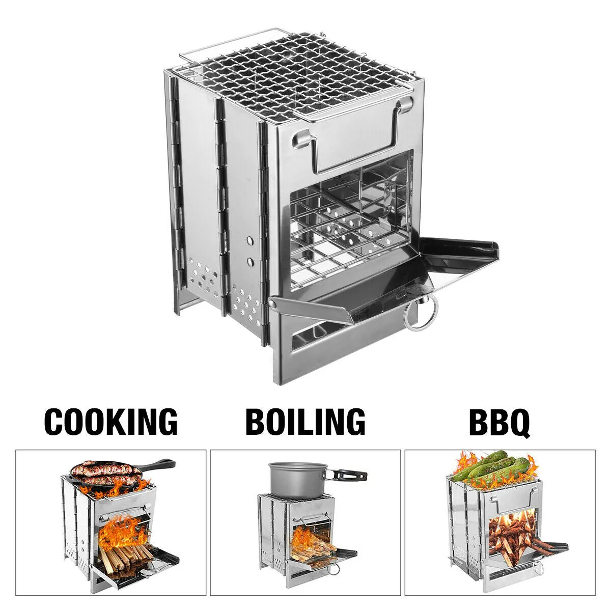 Camping Stove Portable - BBQ Picnic Camping Grill