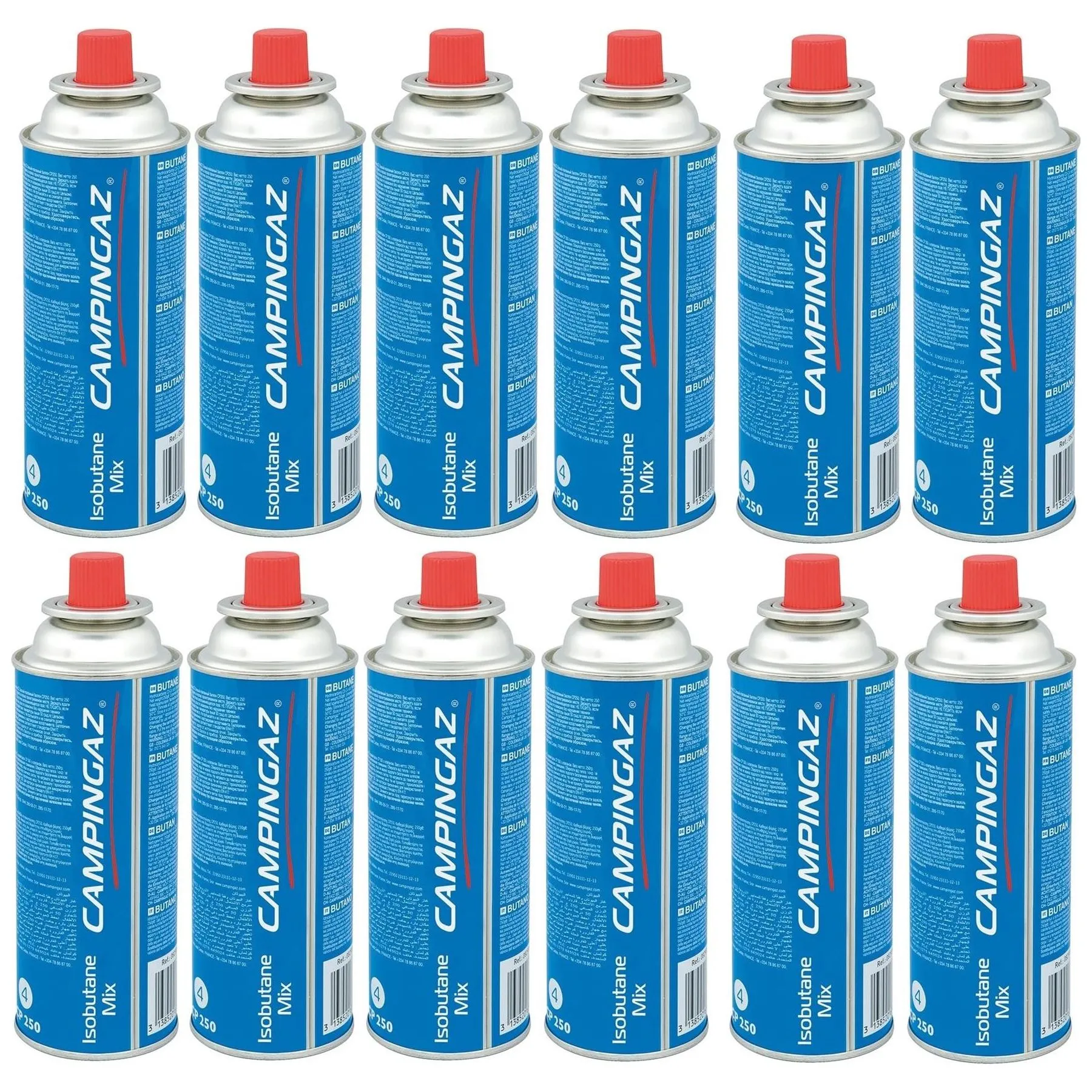 Campingaz CP250 Isobutane Gas Cartridge 12 Pack