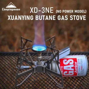 CAMPINGMOON XD-3NE Butterfly Stove Outdoor Camping Hiking Portable Folding Stove Windproof Gas Stove camping accessories outdoor