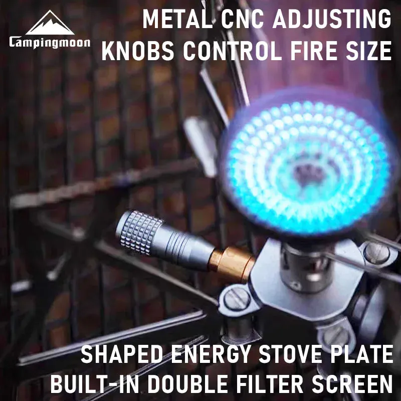 CAMPINGMOON XD-3NE Butterfly Stove Outdoor Camping Hiking Portable Folding Stove Windproof Gas Stove camping accessories outdoor