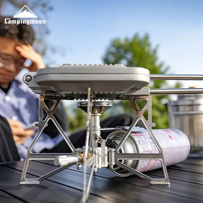 CAMPINGMOON XD-3NE Butterfly Stove Outdoor Camping Hiking Portable Folding Stove Windproof Gas Stove camping accessories outdoor