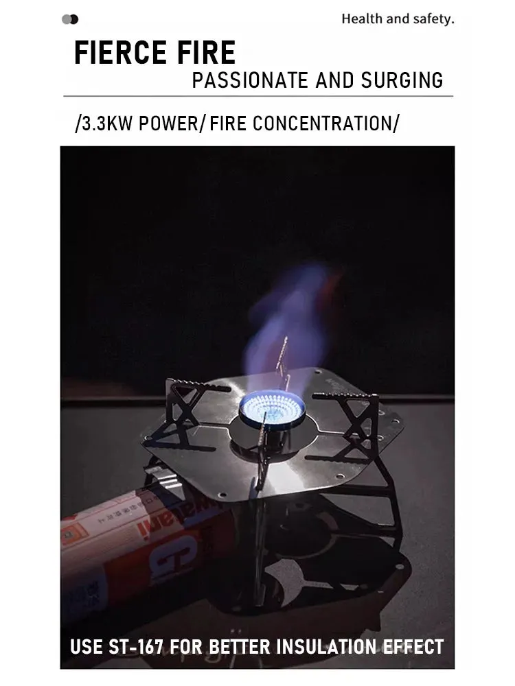 CAMPINGMOON XD-3NE Butterfly Stove Outdoor Camping Hiking Portable Folding Stove Windproof Gas Stove camping accessories outdoor