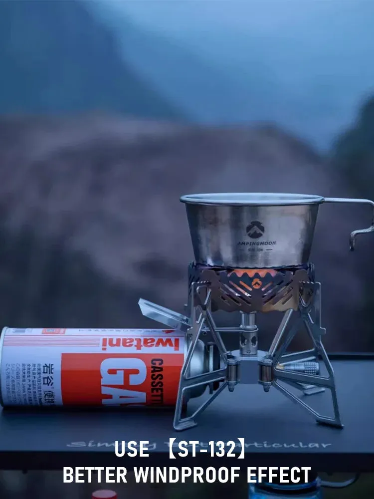 CAMPINGMOON XD-3NE Butterfly Stove Outdoor Camping Hiking Portable Folding Stove Windproof Gas Stove camping accessories outdoor