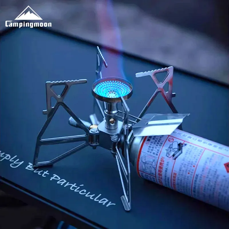 CAMPINGMOON XD-3NE Butterfly Stove Outdoor Camping Hiking Portable Folding Stove Windproof Gas Stove camping accessories outdoor