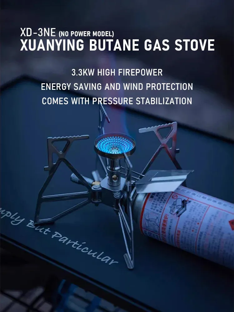 CAMPINGMOON XD-3NE Butterfly Stove Outdoor Camping Hiking Portable Folding Stove Windproof Gas Stove camping accessories outdoor