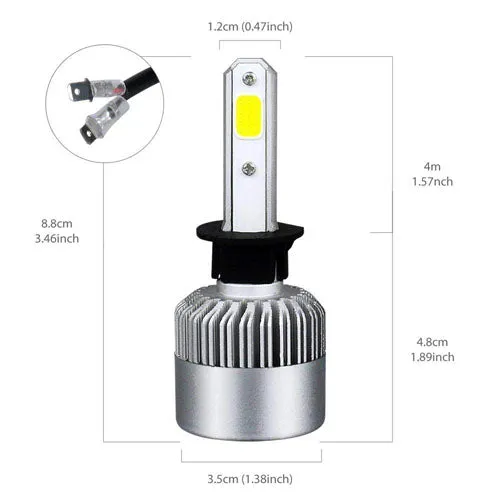 Car Headlamp Led Bulbs Conversion Kits H1