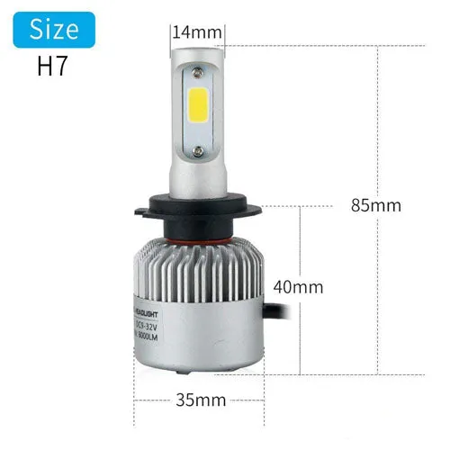 Car Headlamp Led Bulbs Conversion Kits H1