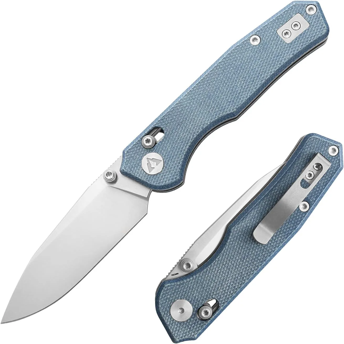 CMB Explorer Micarta Handle 14C28N Steel Blade Crossbar Lock Knife Pocket Folding Tactical Survival Camping Hiking Outdoors EDC Knife with Pocket Clip for Men Women CMB-18 (CMB-18D)
