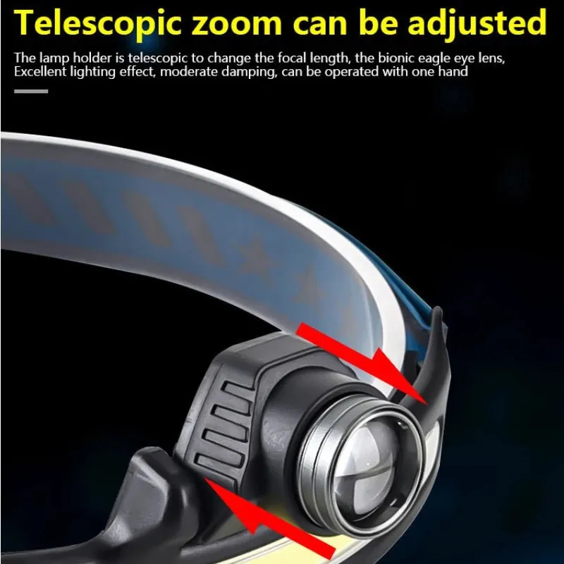 COB Floodlight Headlamp W679 - Black