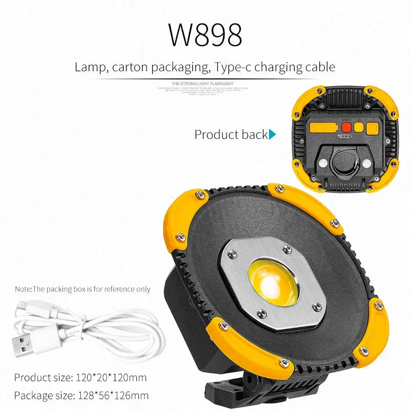 COB Rechargeable Multi-function Lantern - Portable LED Flashlight, Pocket Work Light with Bottle Opener